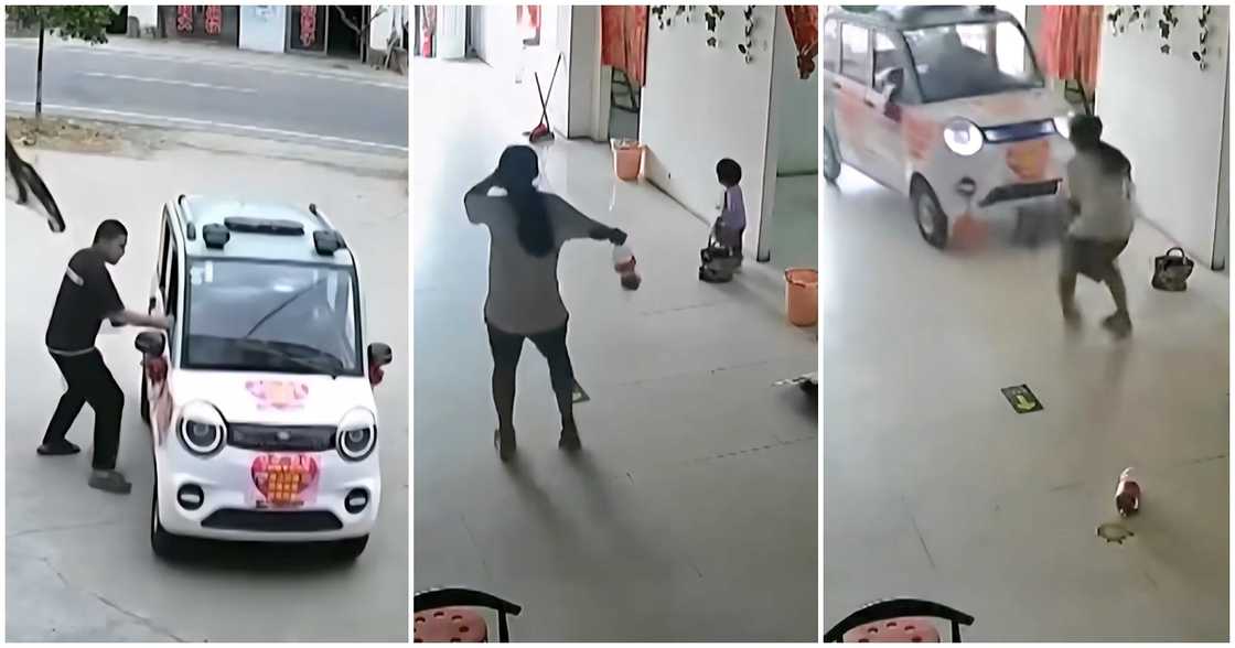 Pagligtas ng 11-anyos na bata sa kanyang baby sister, sapul sa CCTV